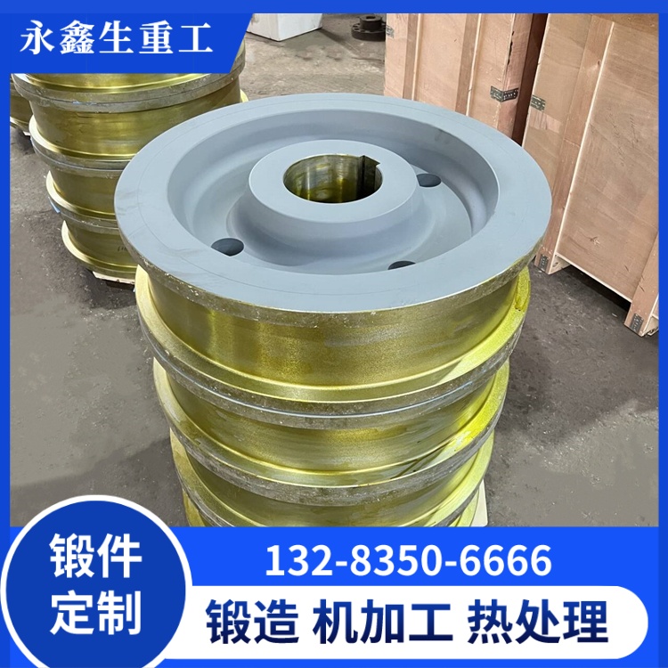 50SiMn鋼橋式起重機行車輪鍛件